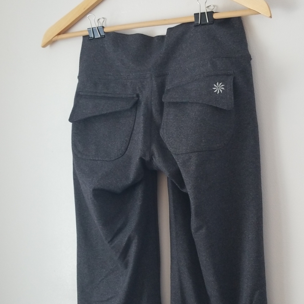 Athleta super comfy fusion legging XXSP dark gray